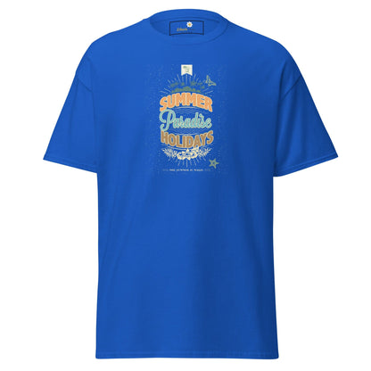 Unisex classic tee - SUMMER PARADISE - REGULAR - Royal / S