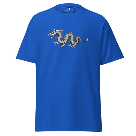 Unisex classic t-shirt - MYSTIC GREY DRAGON - REGULAR - Royal / S