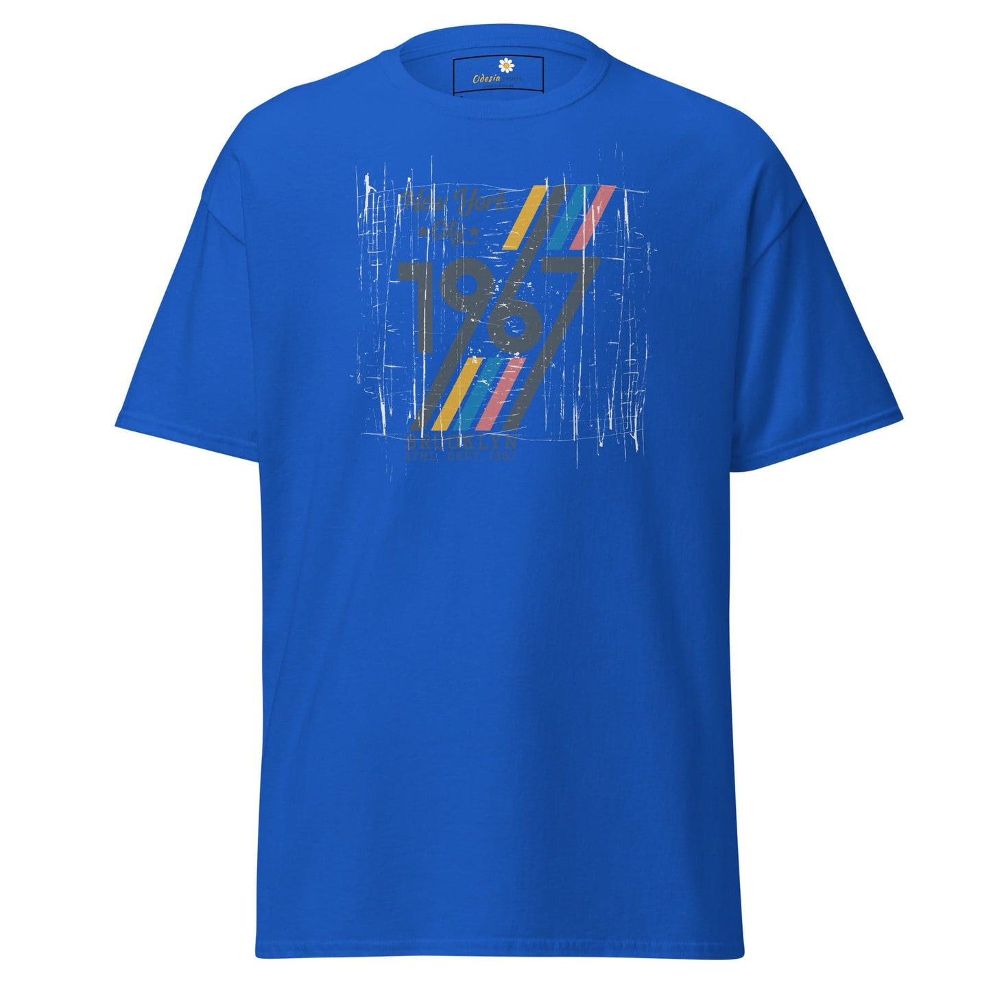 Unisex classic t-shirt - URBAN 1967 NY CITY - REGULAR - Royal / S