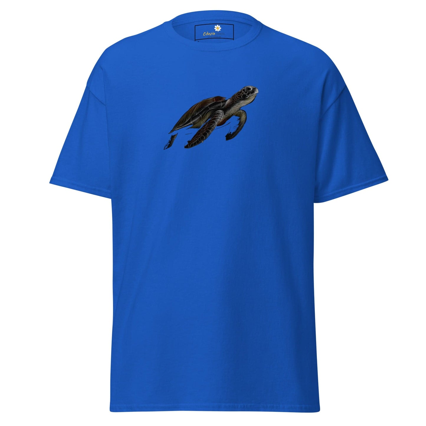 Unisex classic tee - WILD LIFE SEA TURTLE - REGULAR - Royal / S