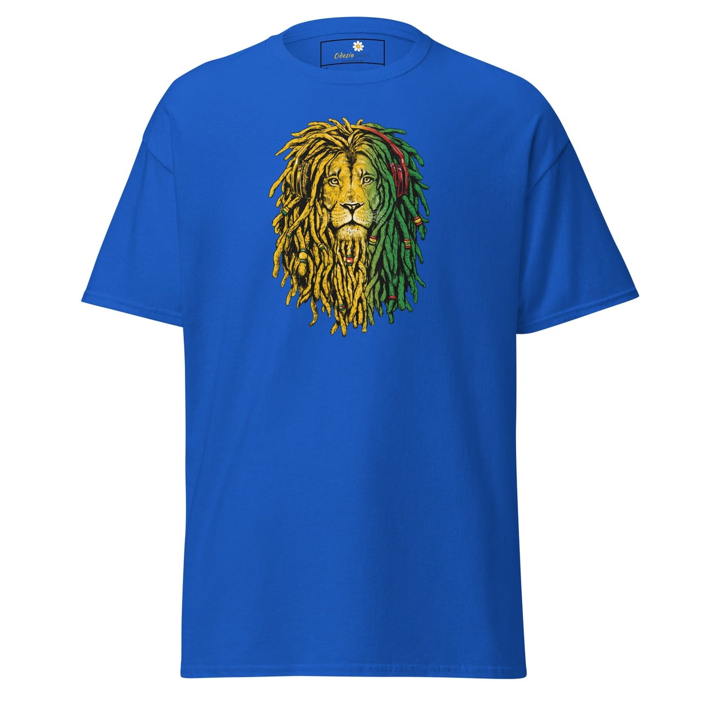 Unisex classic t-shirt - WILD LIFE REGGAE LION - REGULAR - Royal / S
