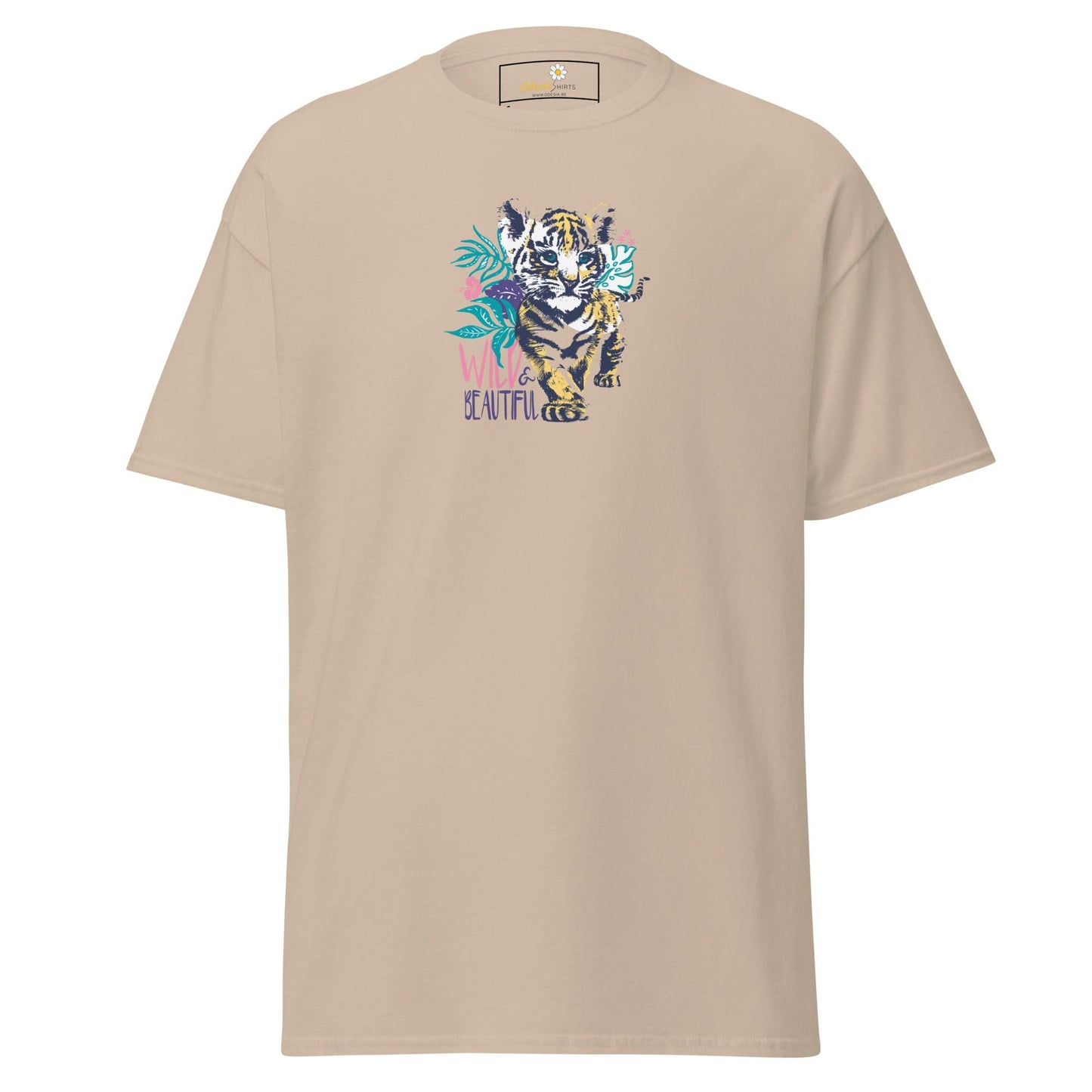 Unisex classic tee - WILD LIFE AND BEAUTIFUL - REGULAR - Sand / S