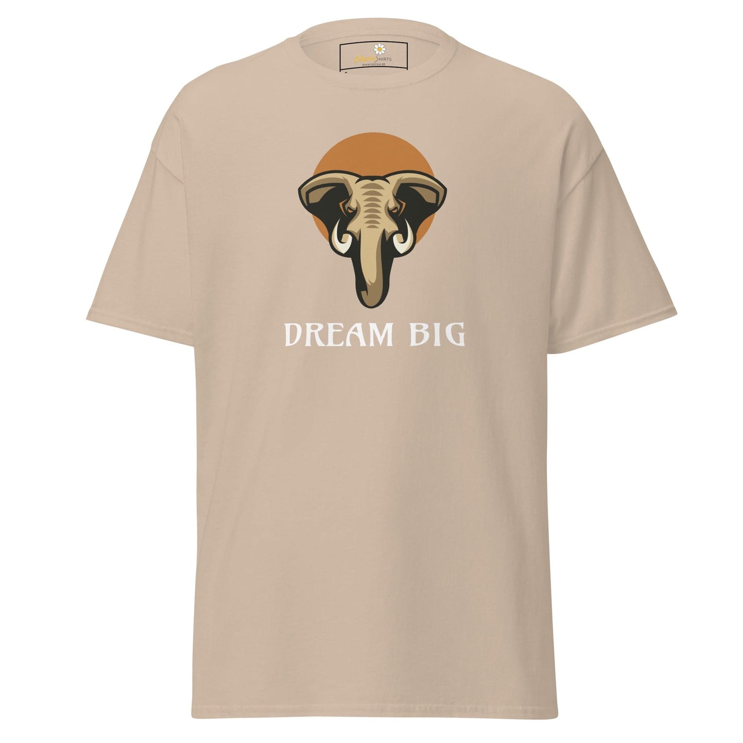 Unisex classic t-shirt - WILD LIFE ELEPHANT DREAM BIG - REGULAR - Sand / S