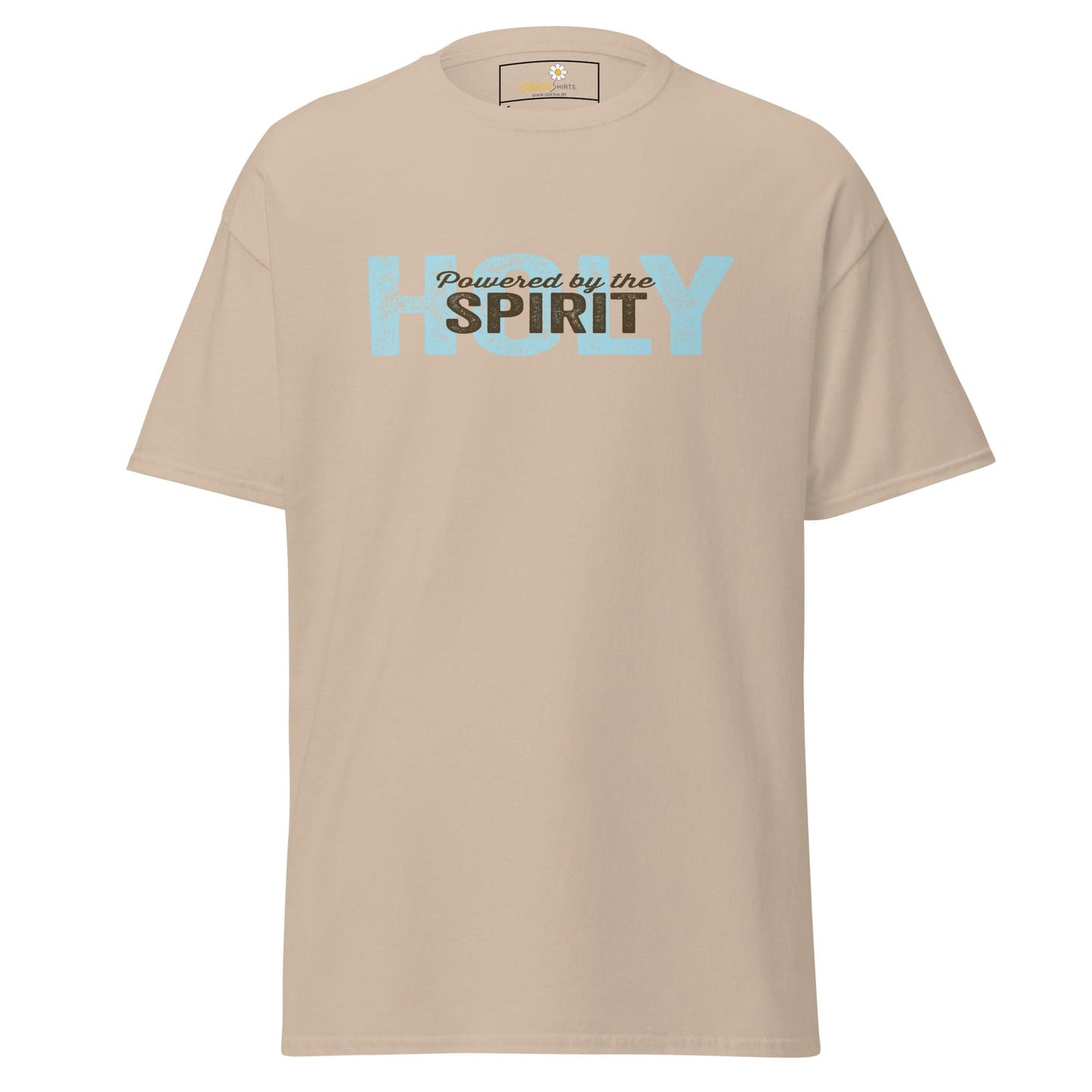 Unisex classic tee - SPIRITUAL POWERED HOLY SPIRIT - REGULAR - Sand / S