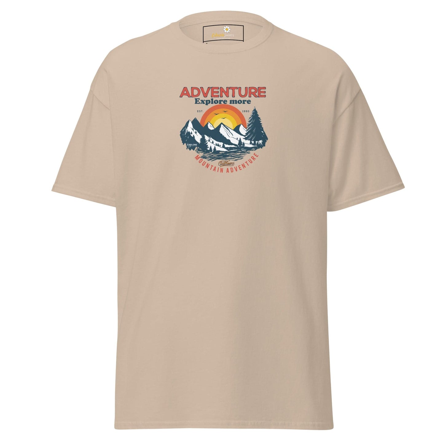 Unisex classic t-shirt - ADVENTURE EXPLORE MORE - REGULAR - Sand / S