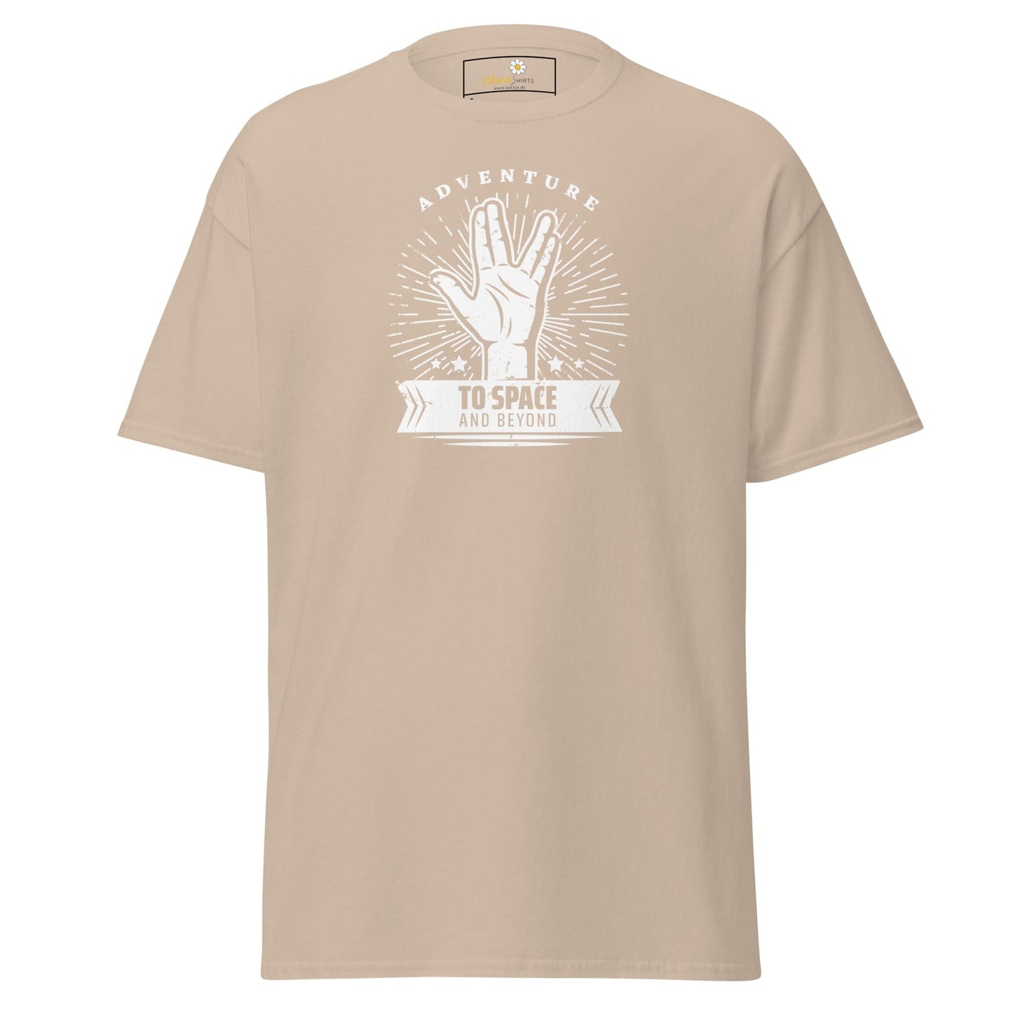 Unisex classic t-shirt - SPACE STAR TREK - REGULAR - Sand / S