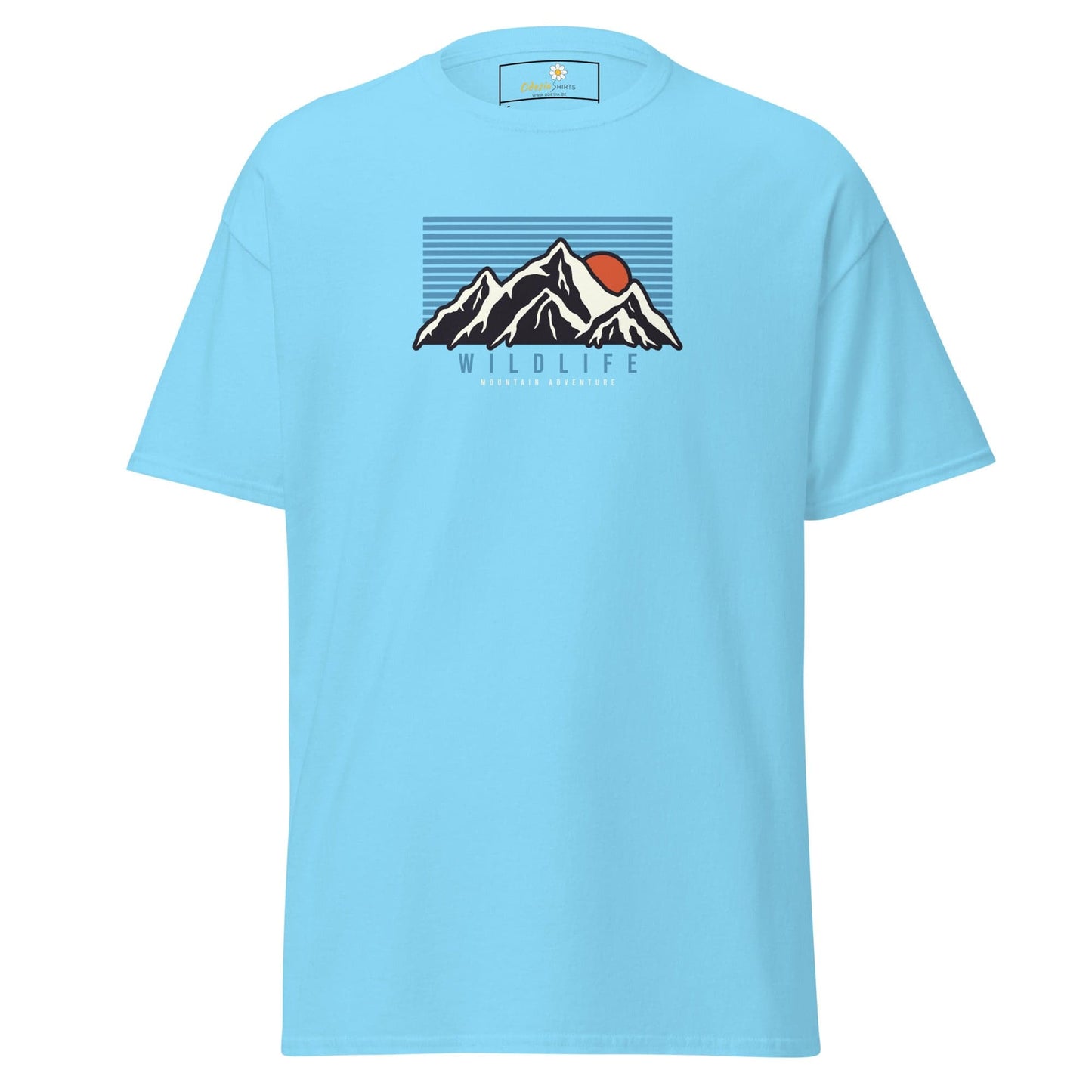 Unisex classic tee - NATURE MOUNTAIN WILDLIFE - REGULAR - Sky / S