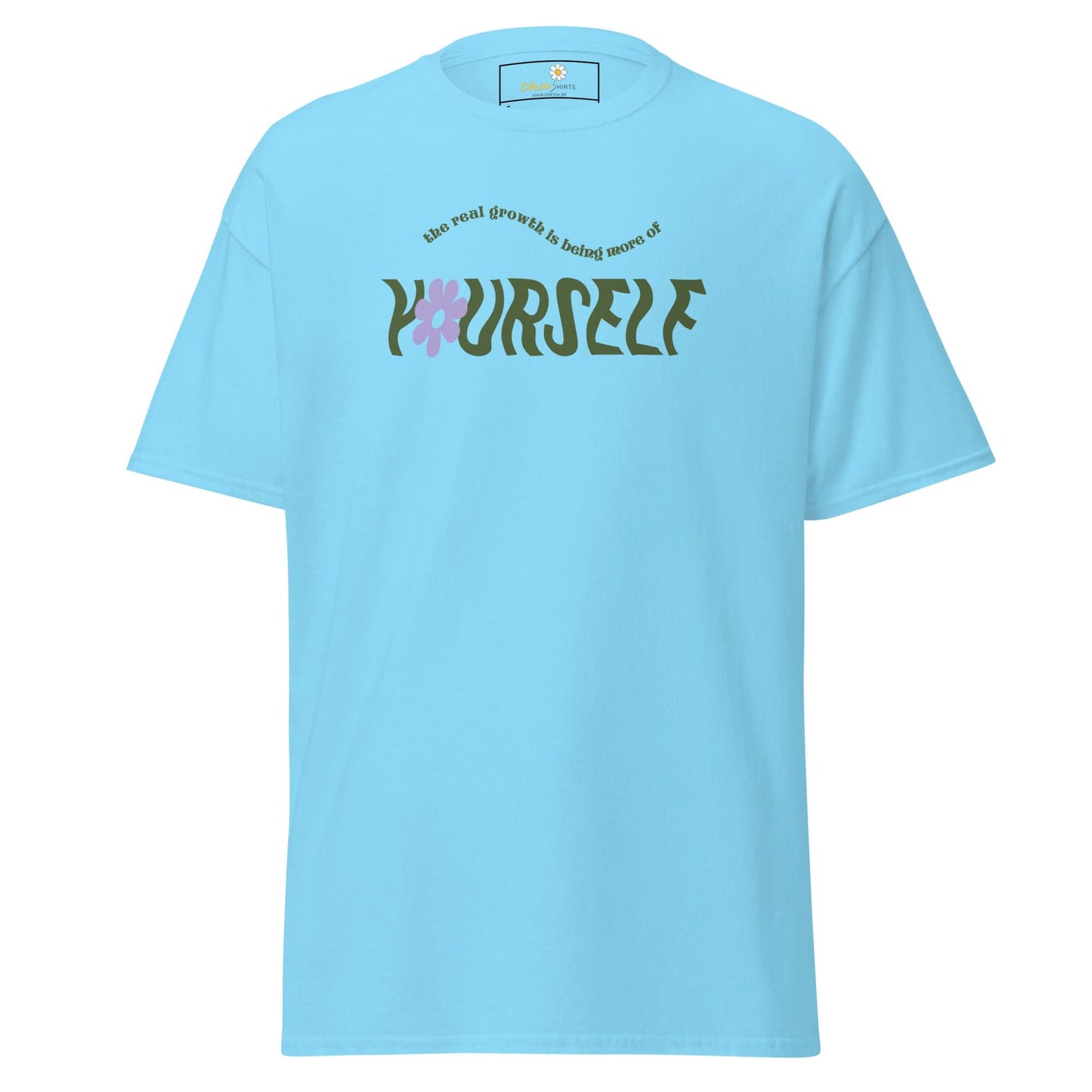 Unisex classic t-shirt - TEXT LOVE YOURSELF - REGULAR - Sky / S