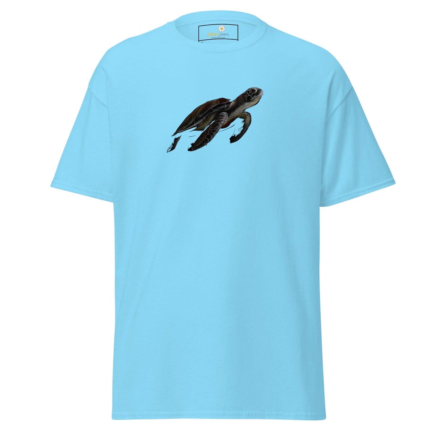 Unisex classic tee - WILD LIFE SEA TURTLE - REGULAR - Sky / S