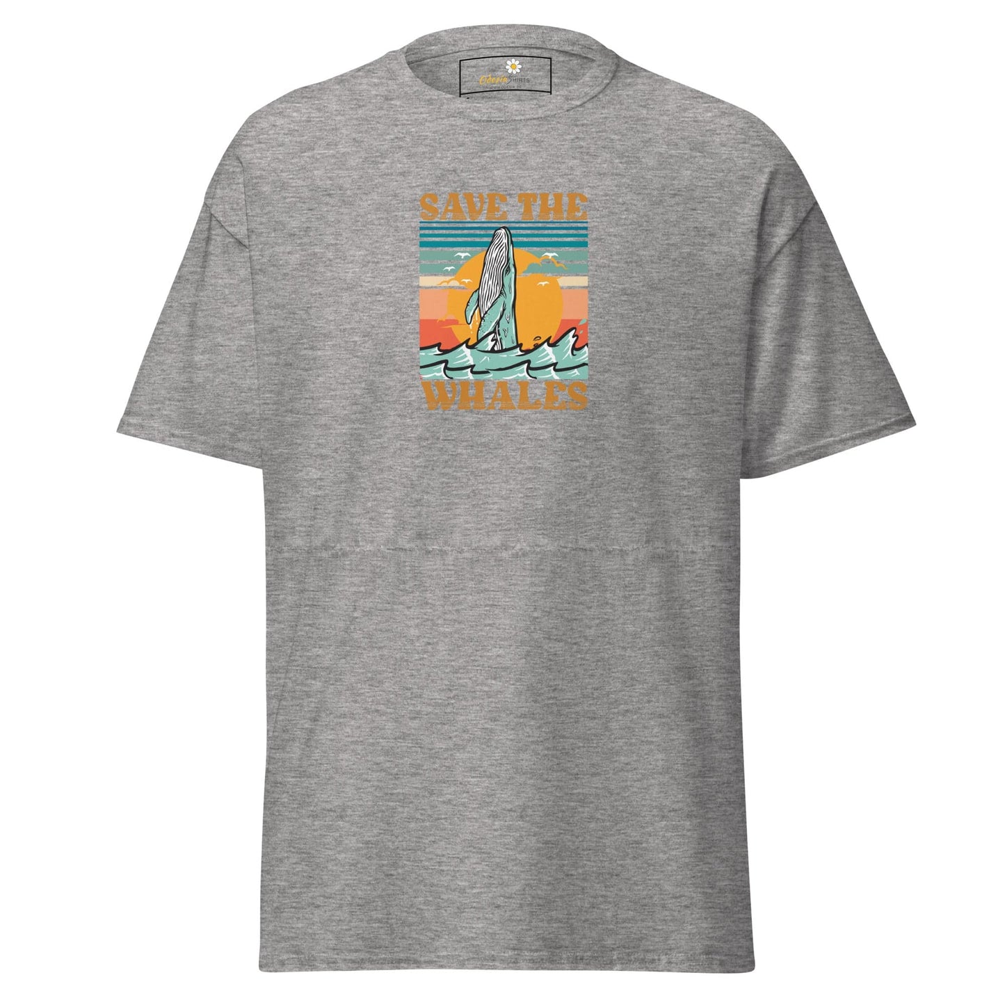 Unisex classic tee - WILD LIFE SAVE THE WHALES - REGULAR - Sport Grey / S