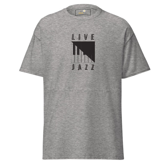 Unisex classic t-shirt - MUSIC LIFE JAZZ - REGULAR - Sport Grey / S