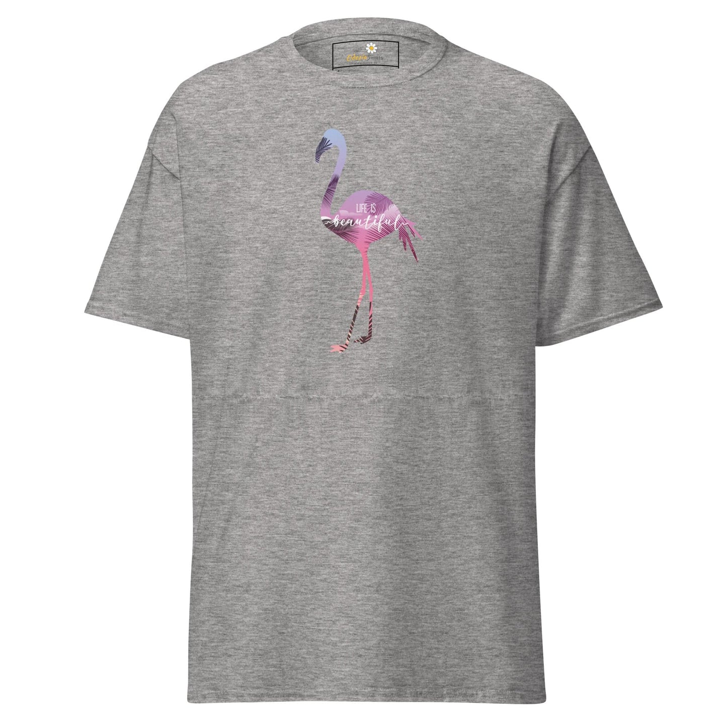 Unisex classic tee - WILD LIFE FLAMINGO - REGULAR - Sport Grey / S