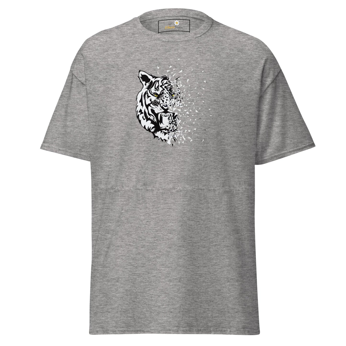 Unisex classic t-shirt - WILD LIFE TIGER DECOMPOS - REGULAR - Sport Grey / S