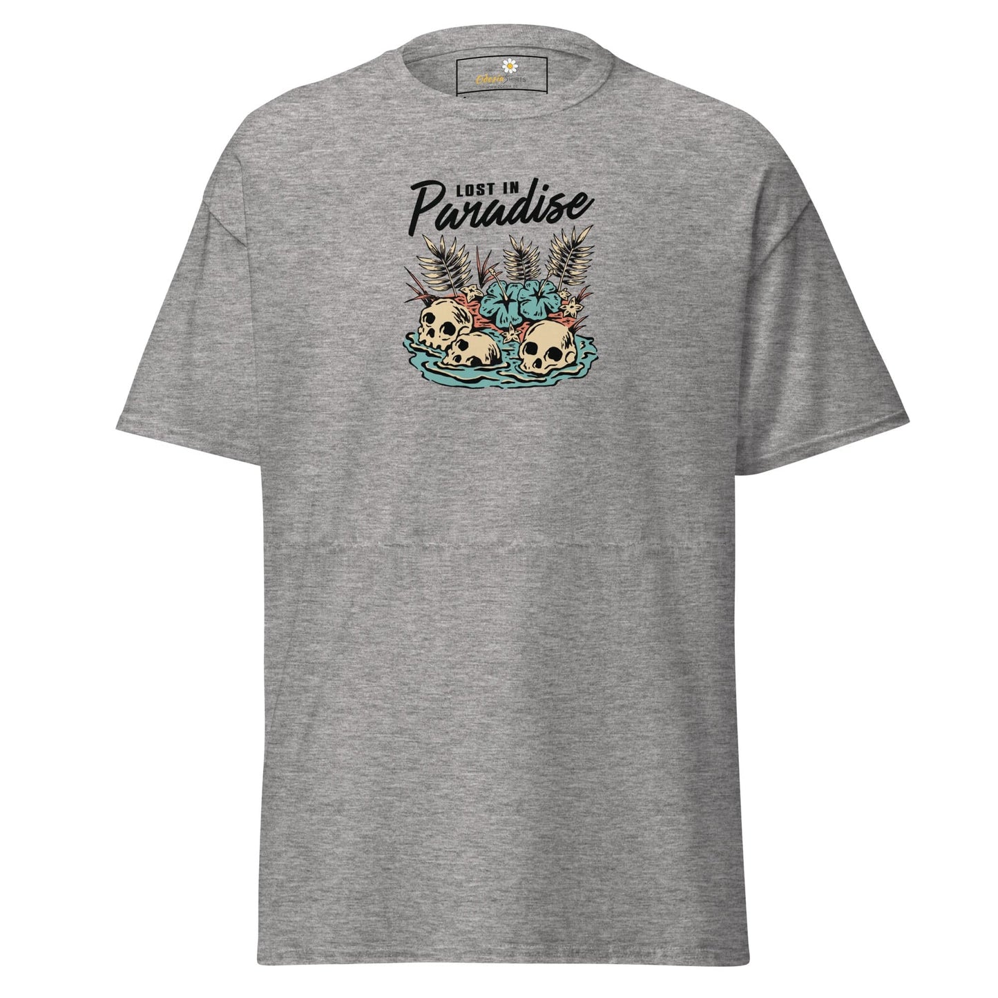 Unisex classic tee - SKULL LOST IN PARADISE - REGULAR - Sport Grey / S