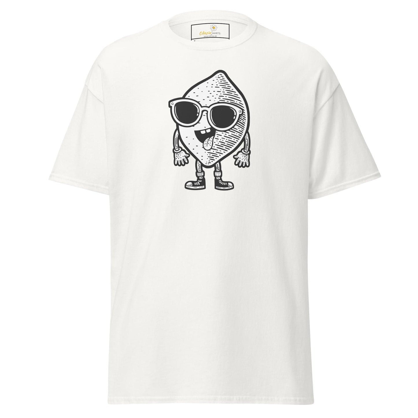 Unisex classic t-shirt - FUN LEMON FACE - REGULAR - White / S