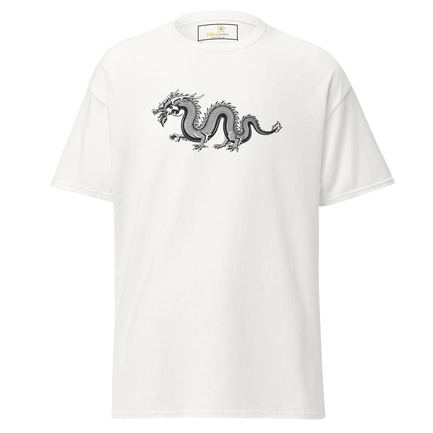 Unisex classic t-shirt - MYSTIC GREY DRAGON - REGULAR - White / S