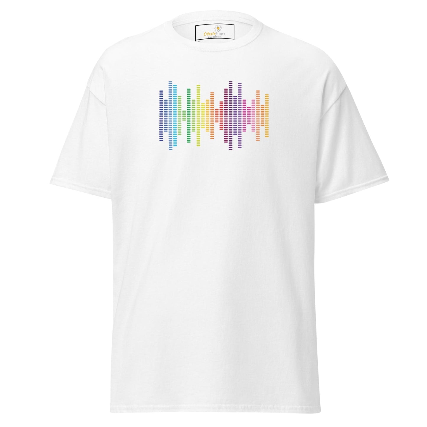 Unisex classic tee - MUSIC AUDIO SPECTRUM - REGULAR - White / S