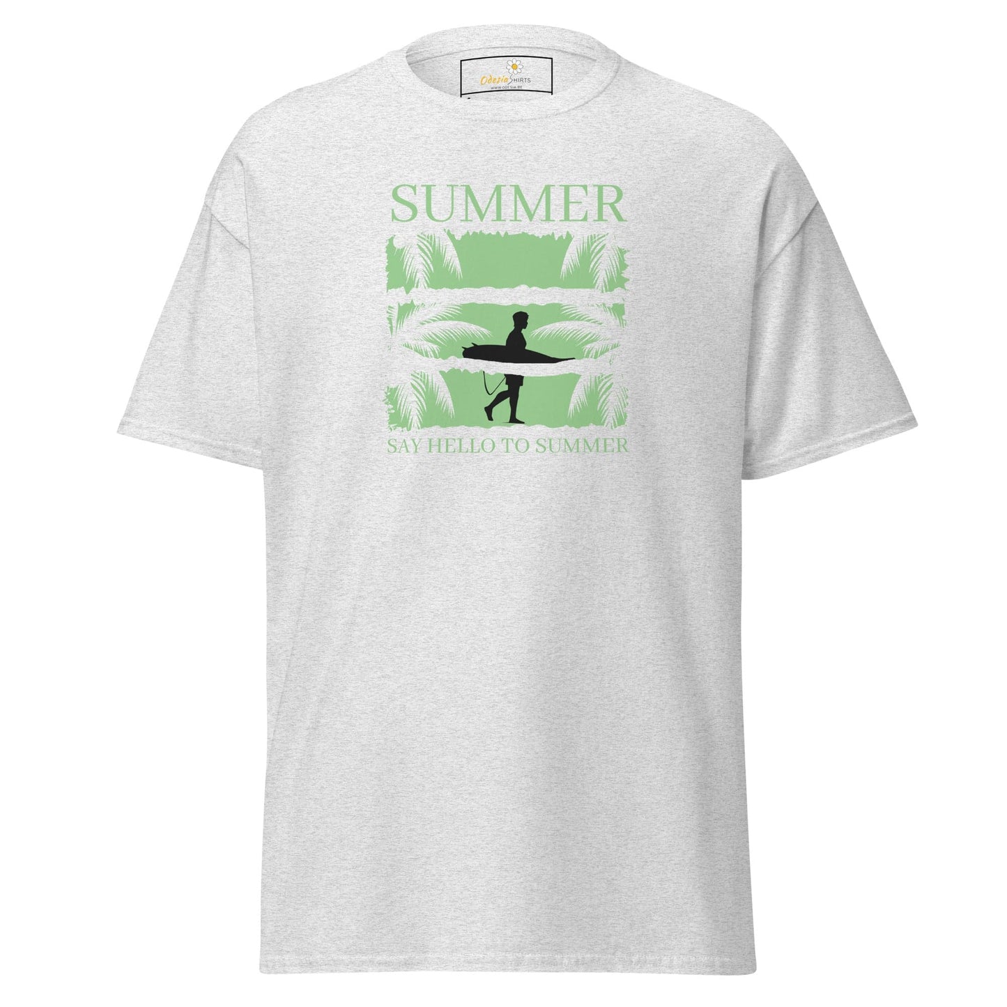 Unisex classic t-shirt - SUMMER SURFING CALIFORNIA - REGULAR - Ash / S