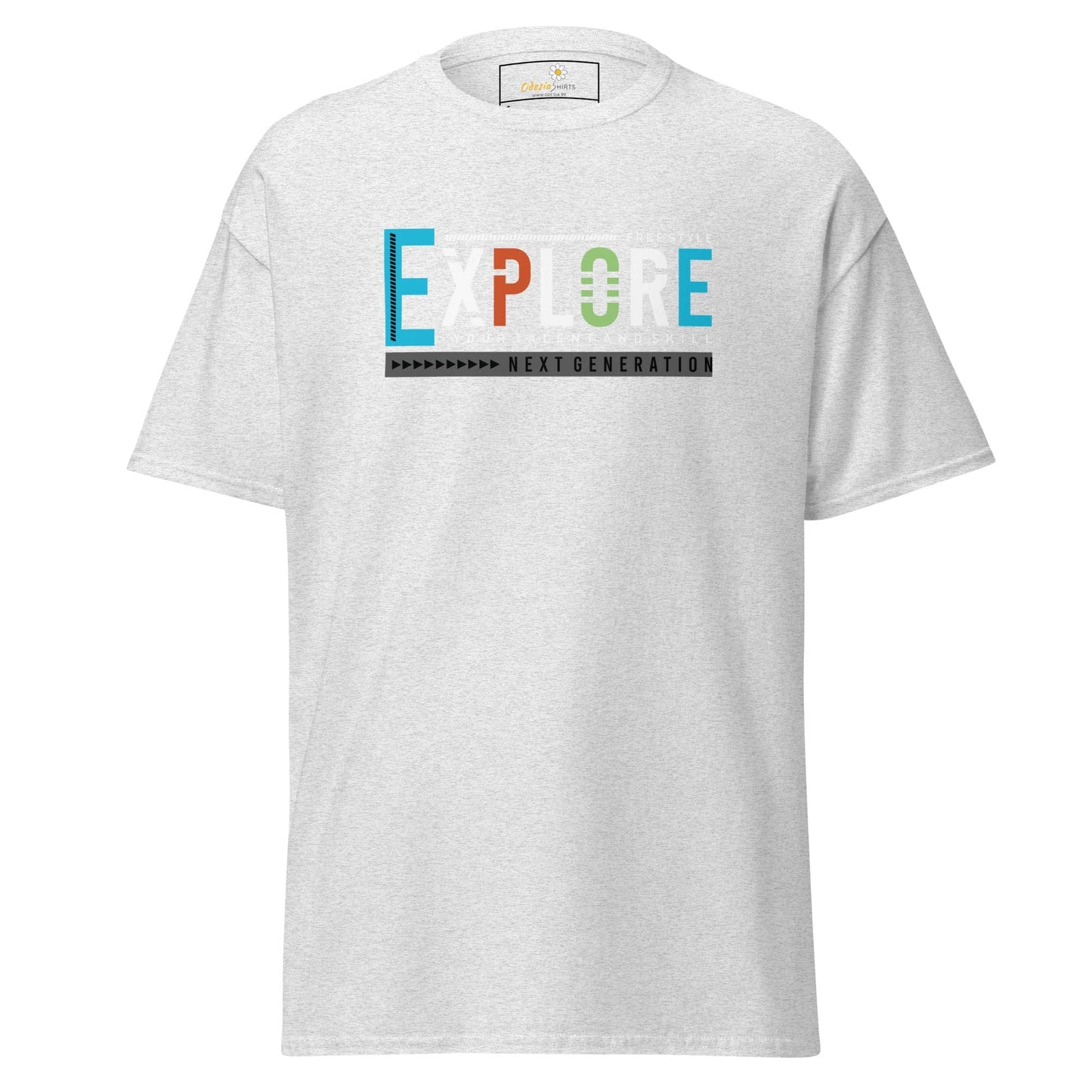 Unisex classic t-shirt - ADVENTURE EXPLORE FREESTYLE - REGULAR - Ash / S