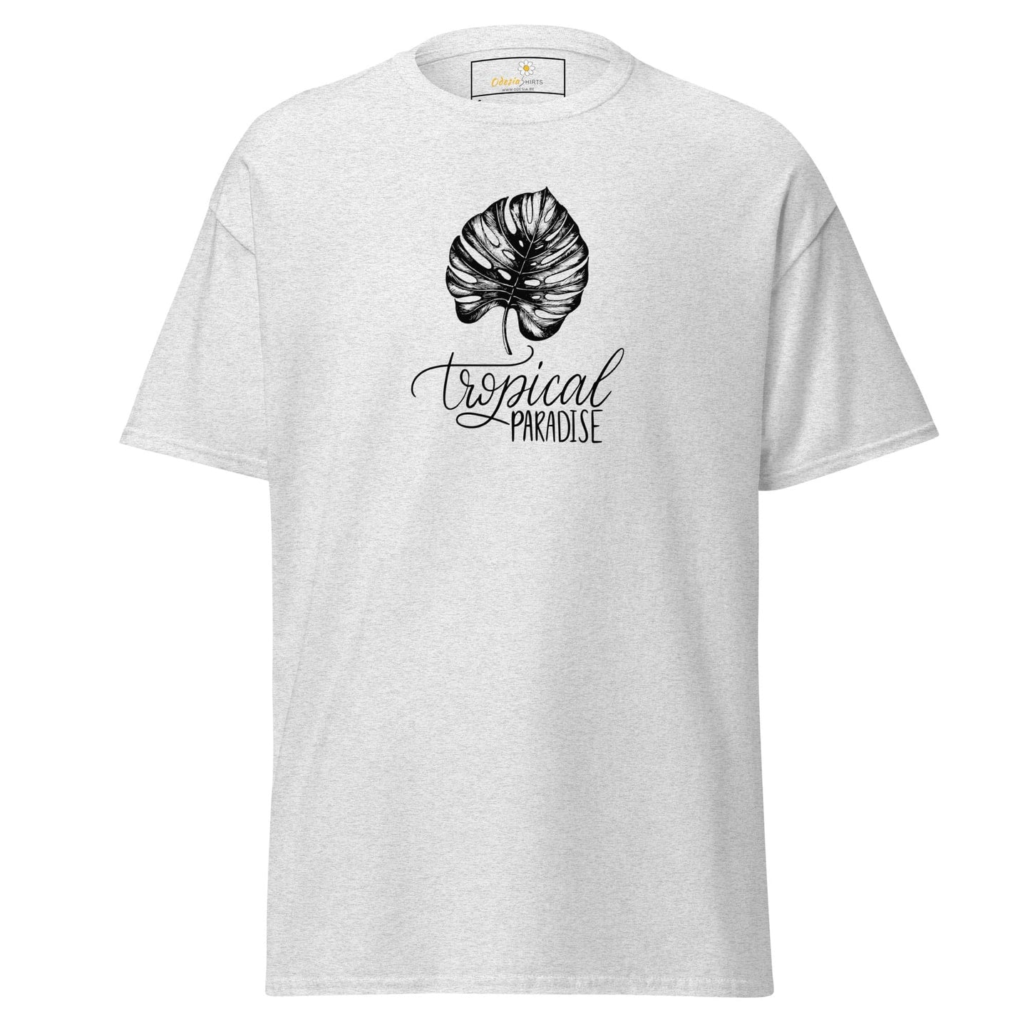 Unisex classic t-shirt - NATURE TROPICAL PARADISE - REGULAR - Ash / S