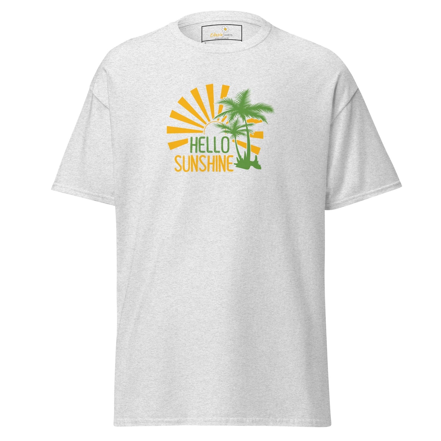 Unisex classic t-shirt - SUMMER HELLO SUNSHINE - REGULAR - Ash / S