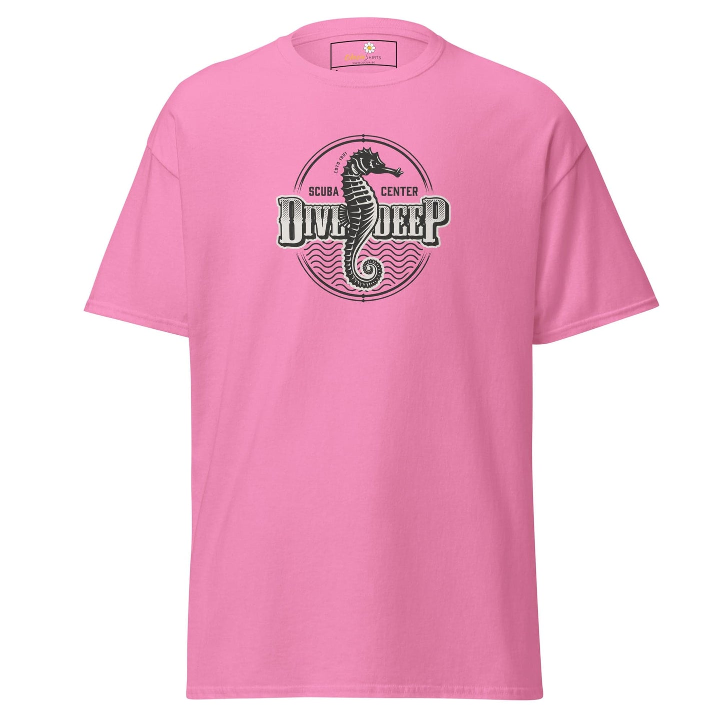 Unisex classic t-shirt - SEALIFE SEA HORSE DIVE DEEP - REGULAR - Azalea / S