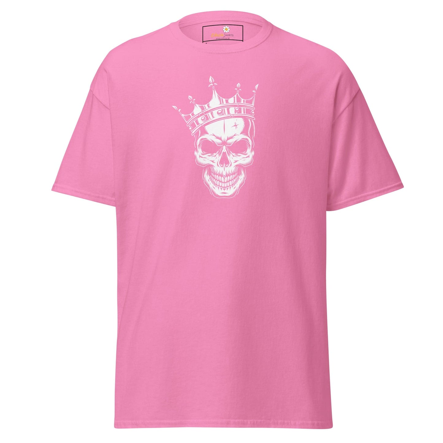 Unisex classic t-shirt - SKULL KING - REGULAR - Azalea / S