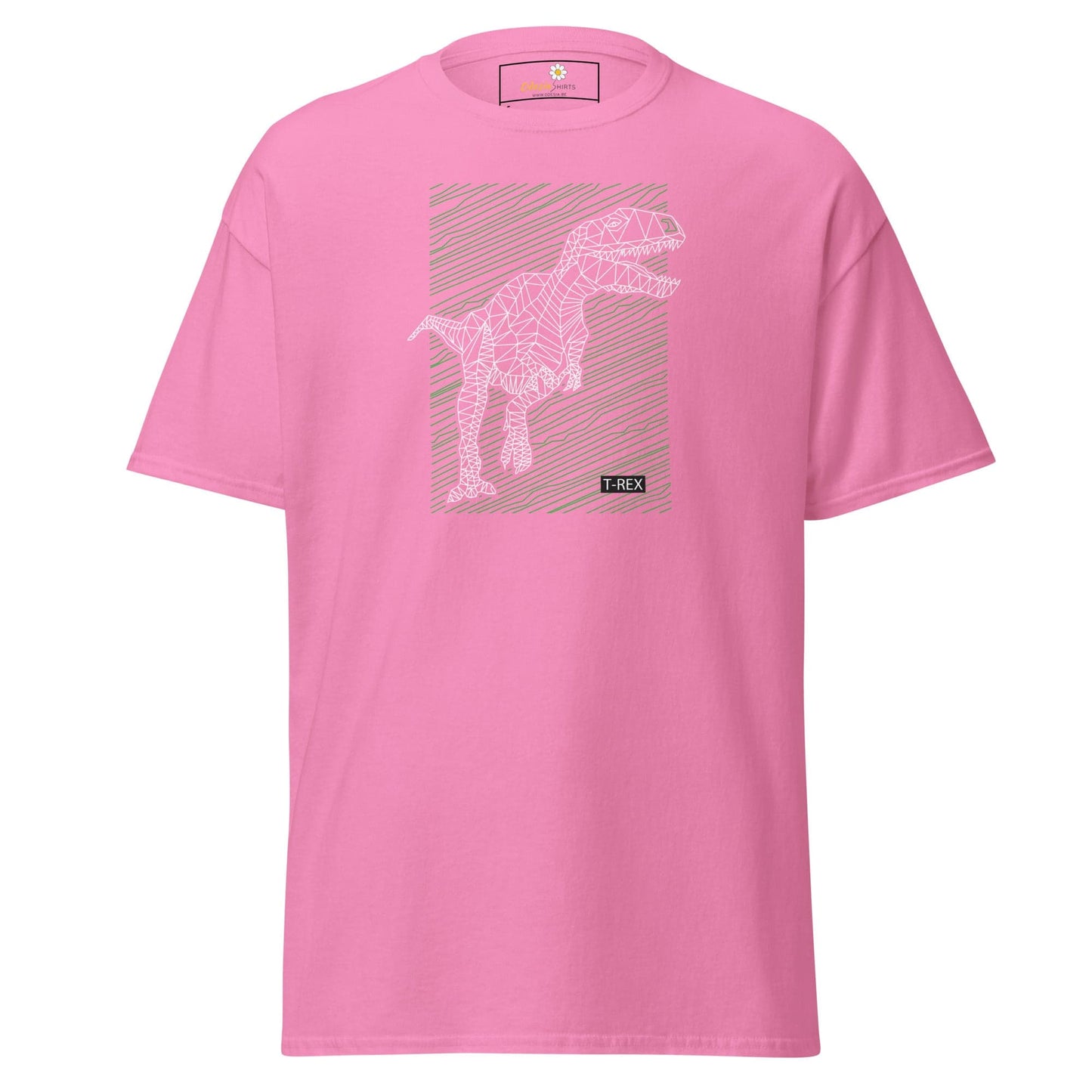 Unisex classic t-shirt - WILD LIFE TREX DINOSAURUS - REGULAR - Azalea / S
