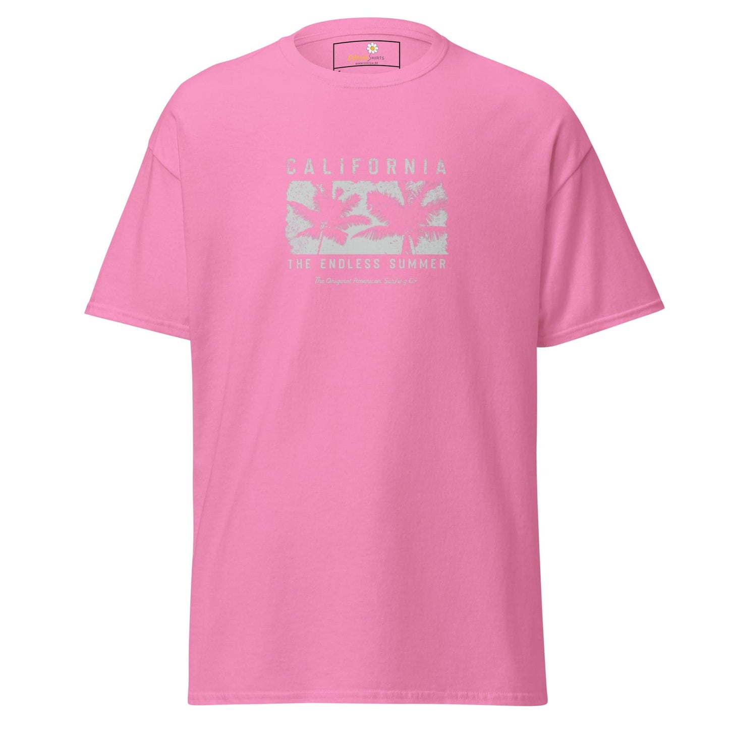 Unisex classic t-shirt - SUMMER CALIFORNIA TREES - REGULAR - Azalea / S