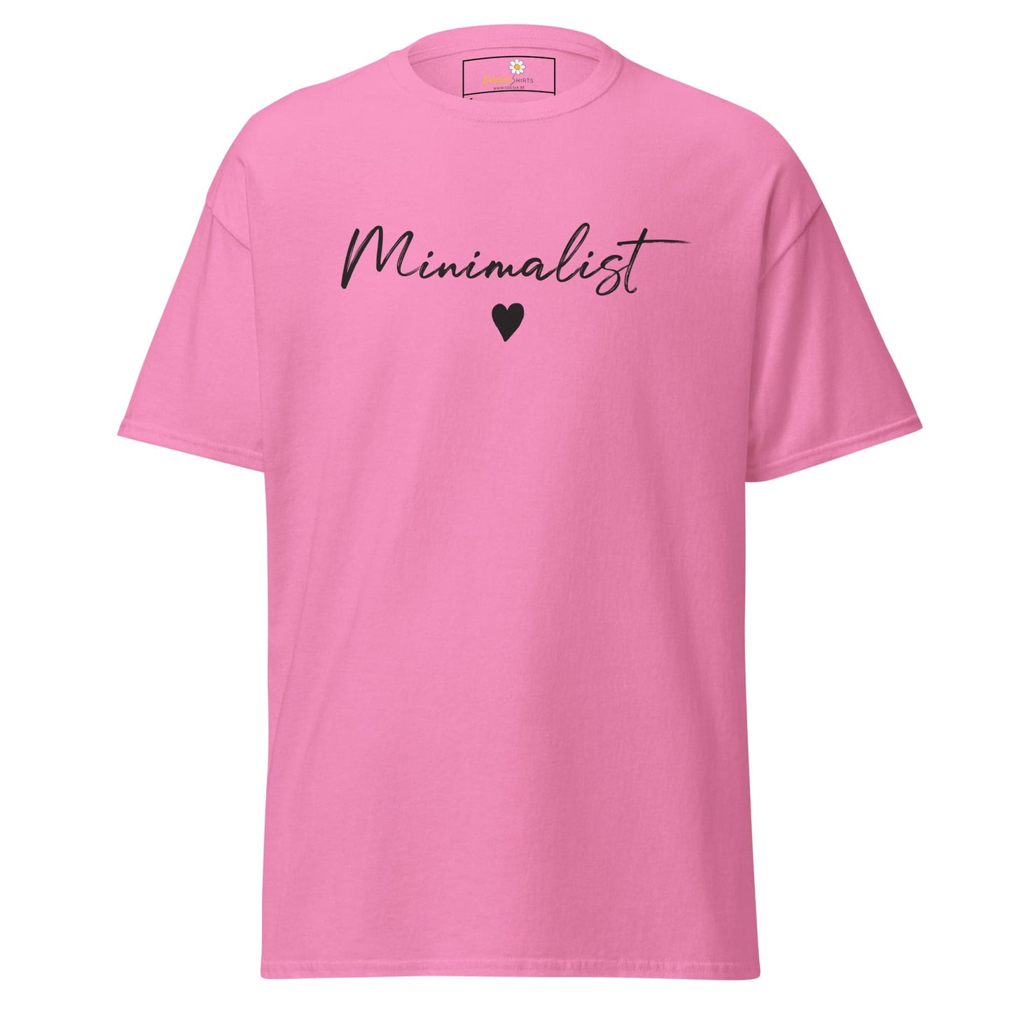Unisex classic t-shirt - TEXT MINIMALIST - REGULAR - Azalea / S