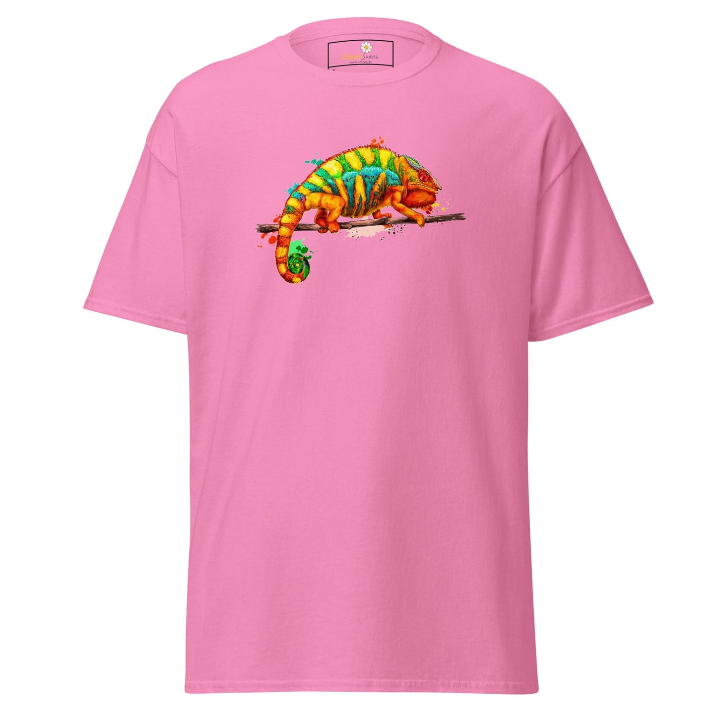 Unisex classic t-shirt - WILD LIFE CHAMELEON COLORS - REGULAR - Azalea / S