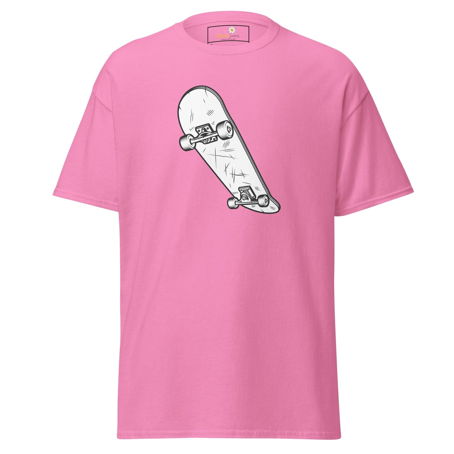 Unisex classic t-shirt - SPORT SKATEBOARD YEAH - REGULAR - Azalea / S