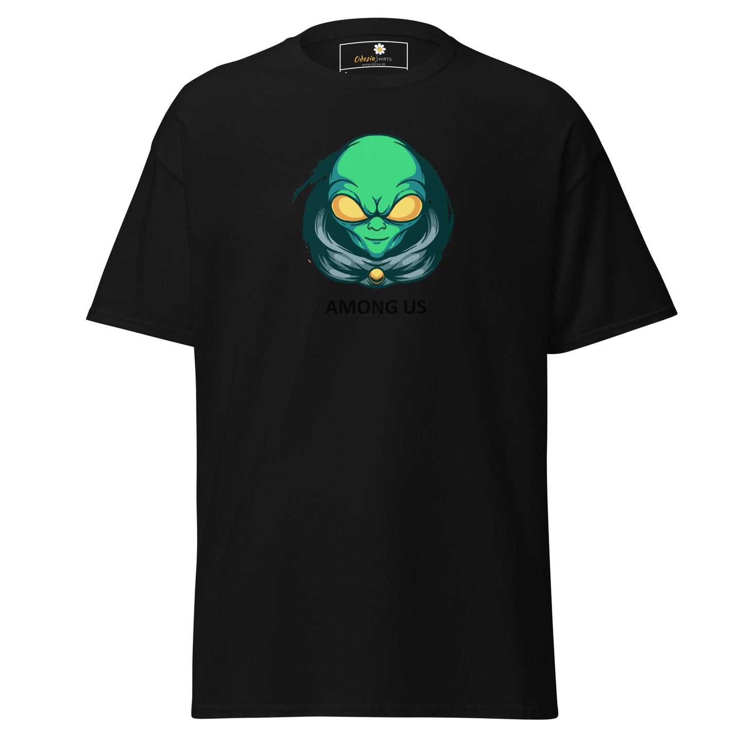 Unisex classic t-shirt - SPACE ALIEN AMONG US - REGULAR - Black / S