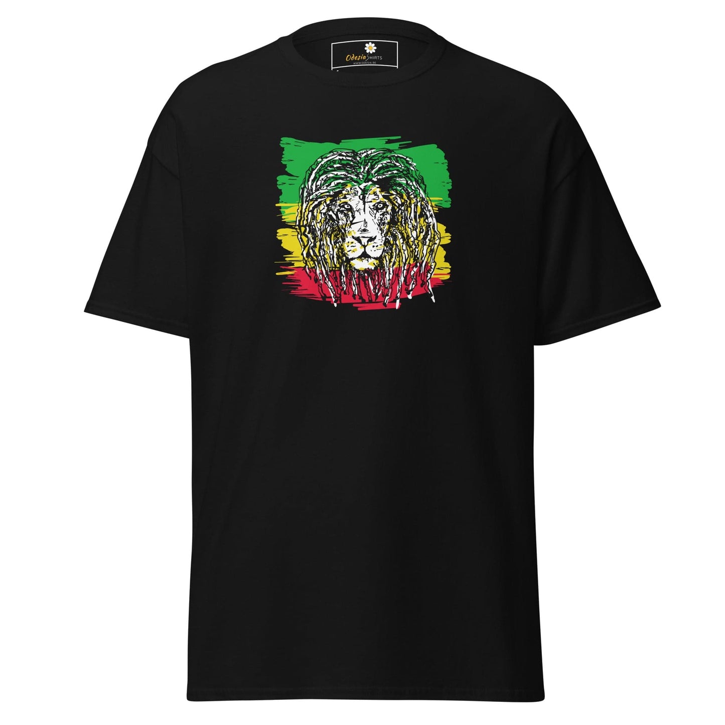 Unisex classic t-shirt - WILD LIFE MUSIC LION REGGAE - REGULAR - Black / S