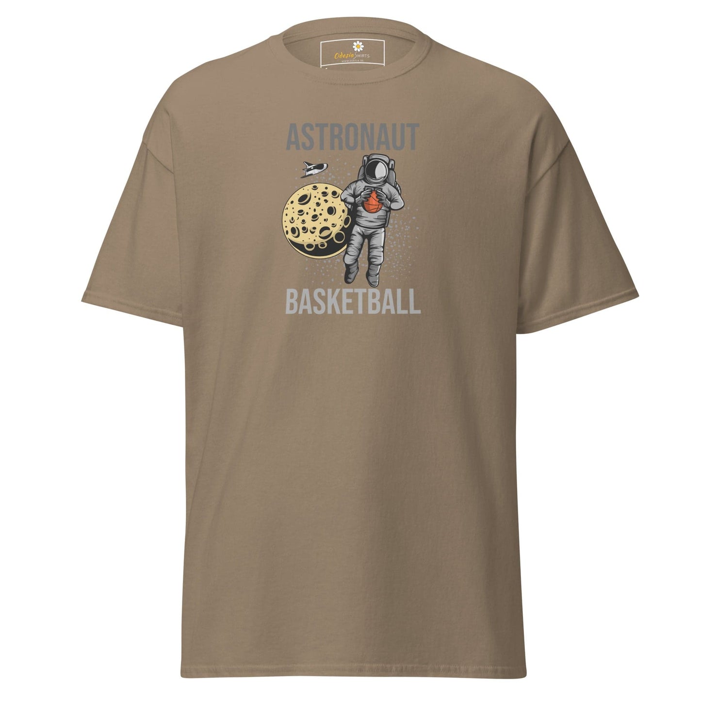 Unisex classic t-shirt - ASTRONAUT BASKETBALL - REGULAR - Brown Savana / S