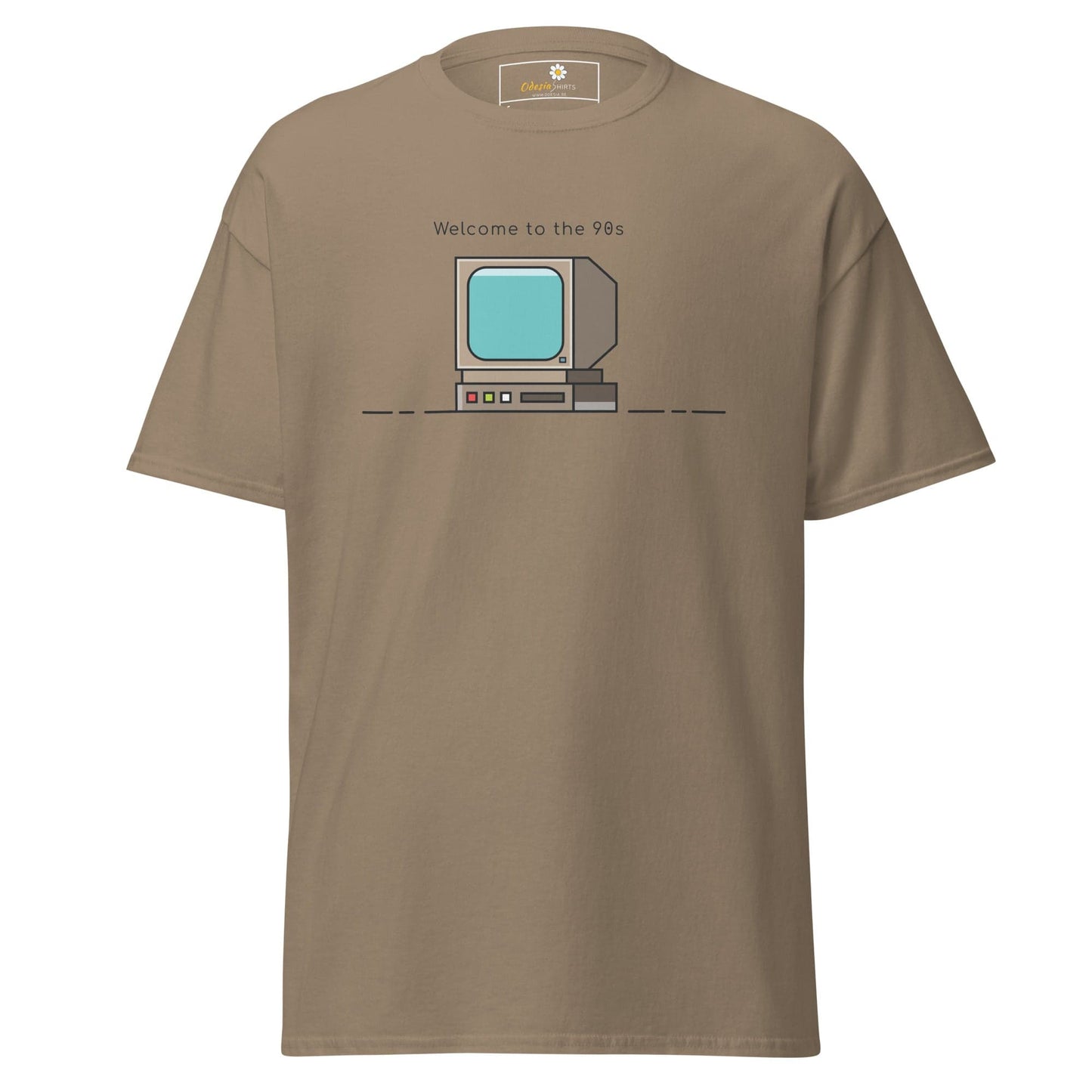 Unisex classic t-shirt - IT WELCOME TO THE 90S - REGULAR - Brown Savana / S