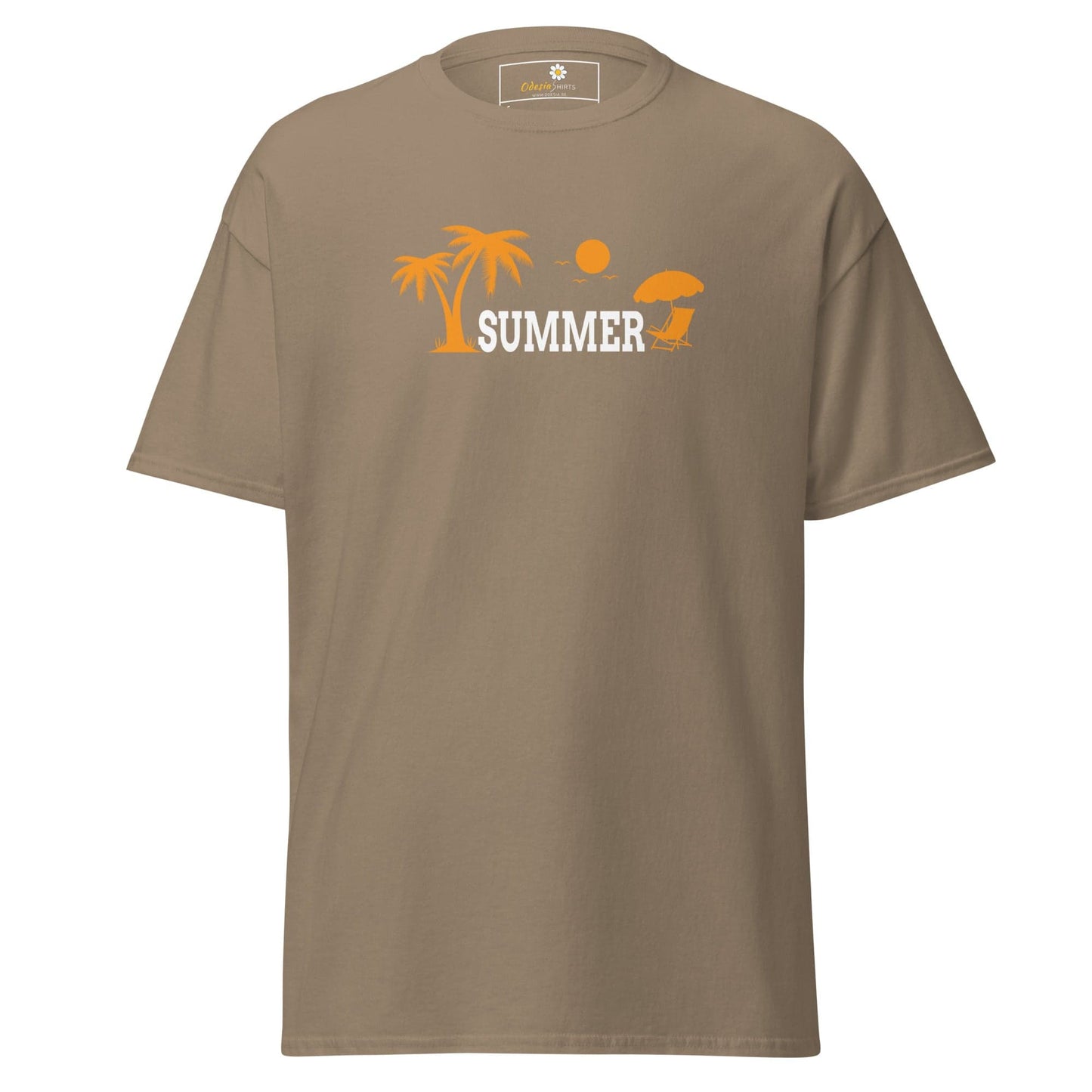 Unisex classic t-shirt - SUMMER TREES YEAH - REGULAR - Brown Savana / S