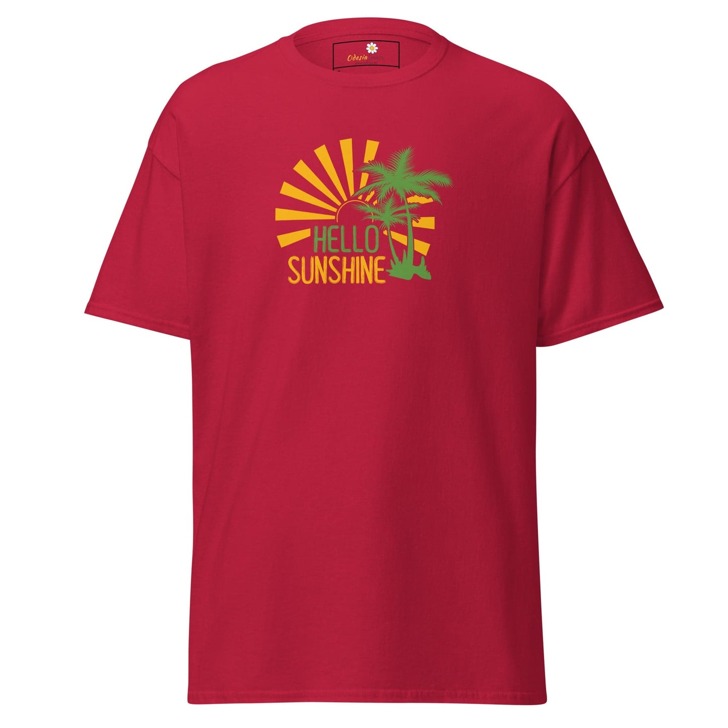 Unisex classic t-shirt - SUMMER HELLO SUNSHINE - REGULAR - Cardinal / S