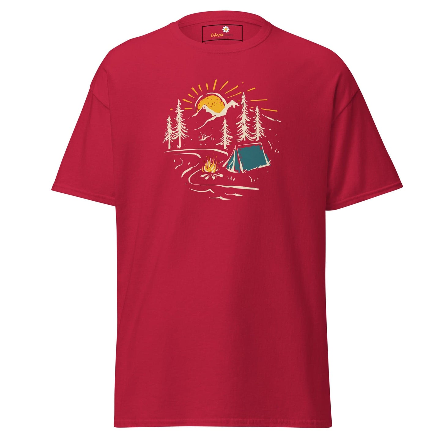 Unisex classic t-shirt - ADVENTURE CAMPFIRE CIRCLE - REGULAR - Cardinal / S