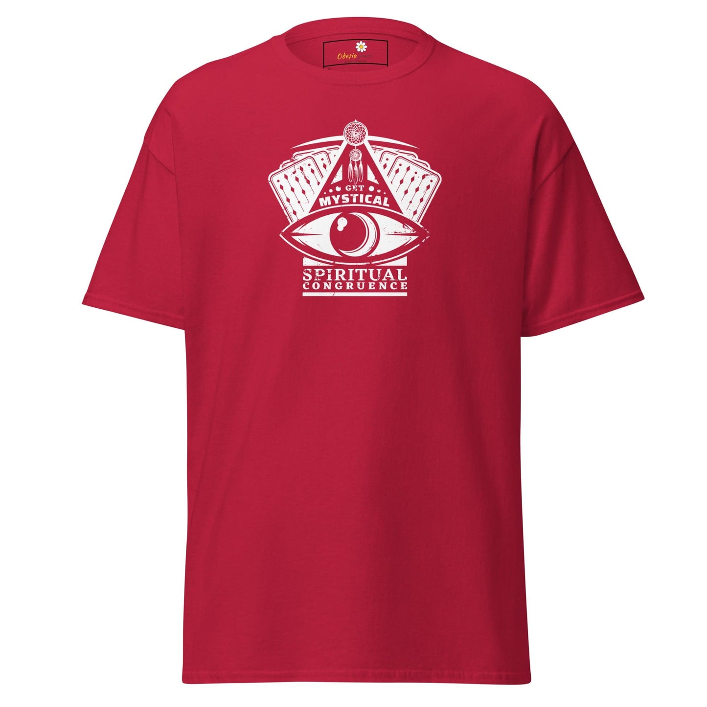 Unisex classic t-shirt - MYSTIC CARDS EYE - REGULAR - Cardinal / S