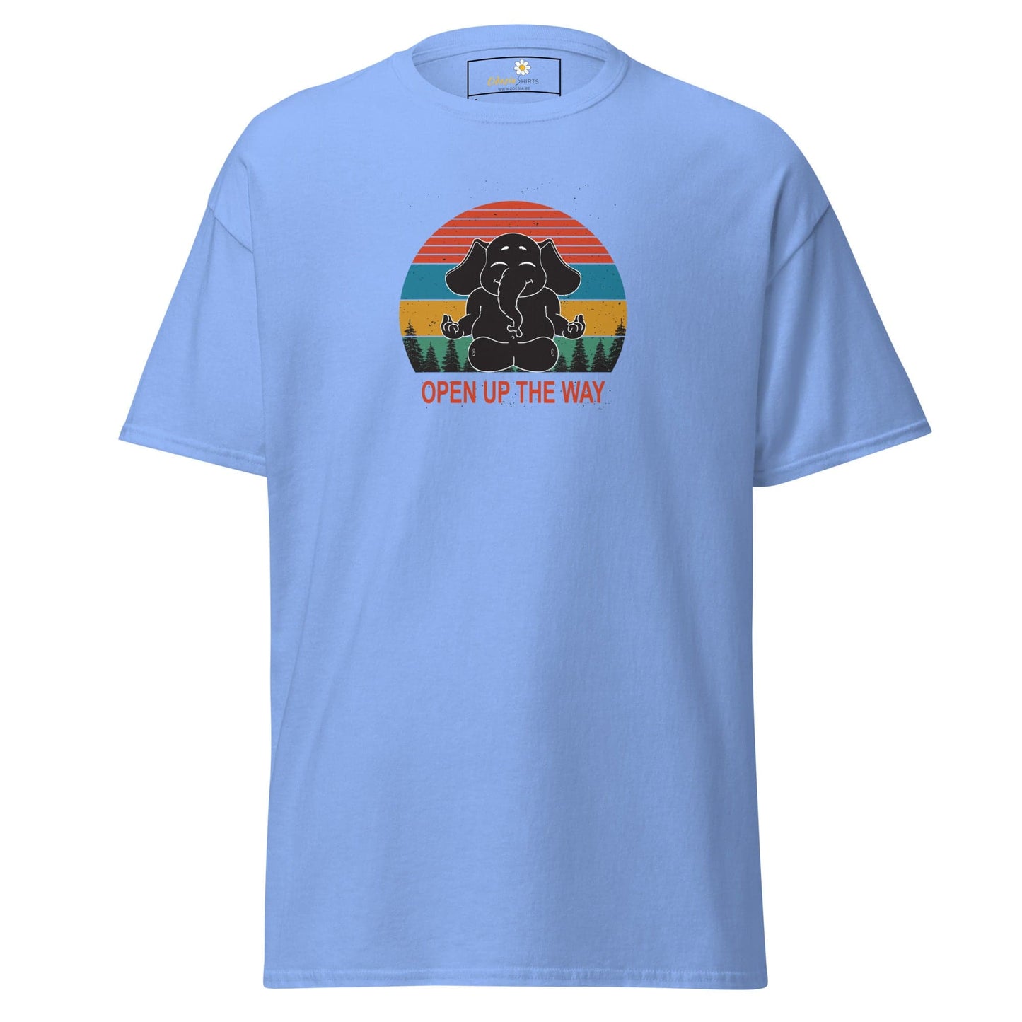 Unisex classic t-shirt - WILDLIFE ELEPHANT SPIRITUAL - REGULAR - Carolina Blue / S
