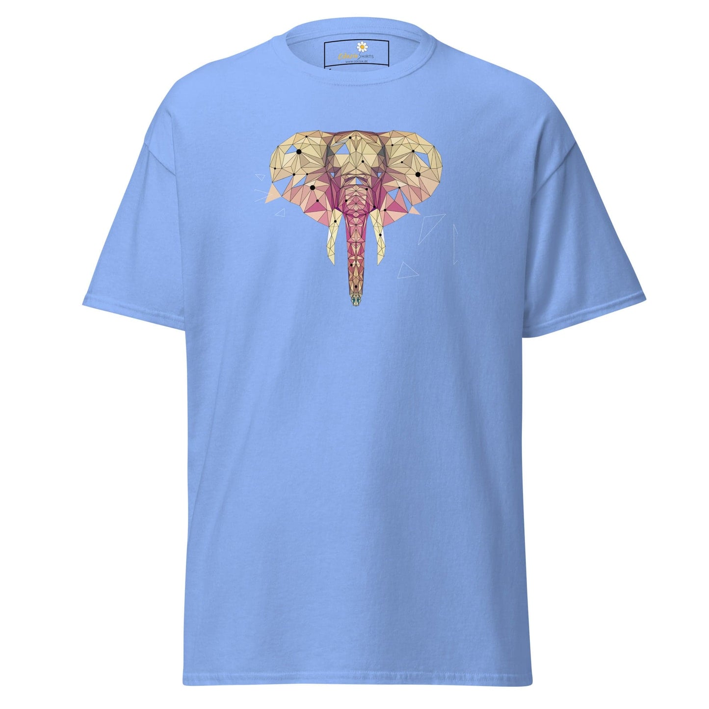 Unisex classic t-shirt - ABSTRACT WILD LIFE ELEPHANT - REGULAR - Carolina Blue / S