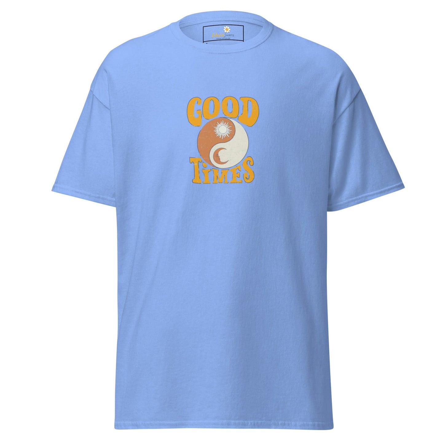 Unisex classic t-shirt - POSITIVE GOOD TIMES YIN YANG - REGULAR - Carolina Blue / S