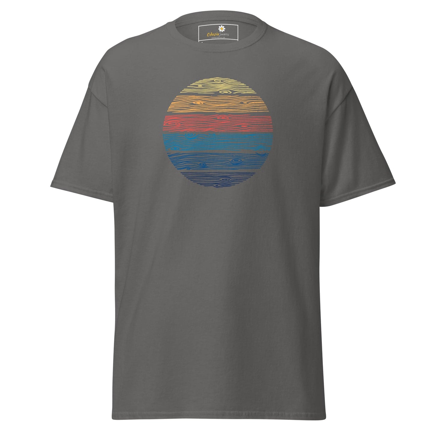 Unisex classic t-shirt - MISC COLOR CIRCLE - REGULAR - Charcoal / S