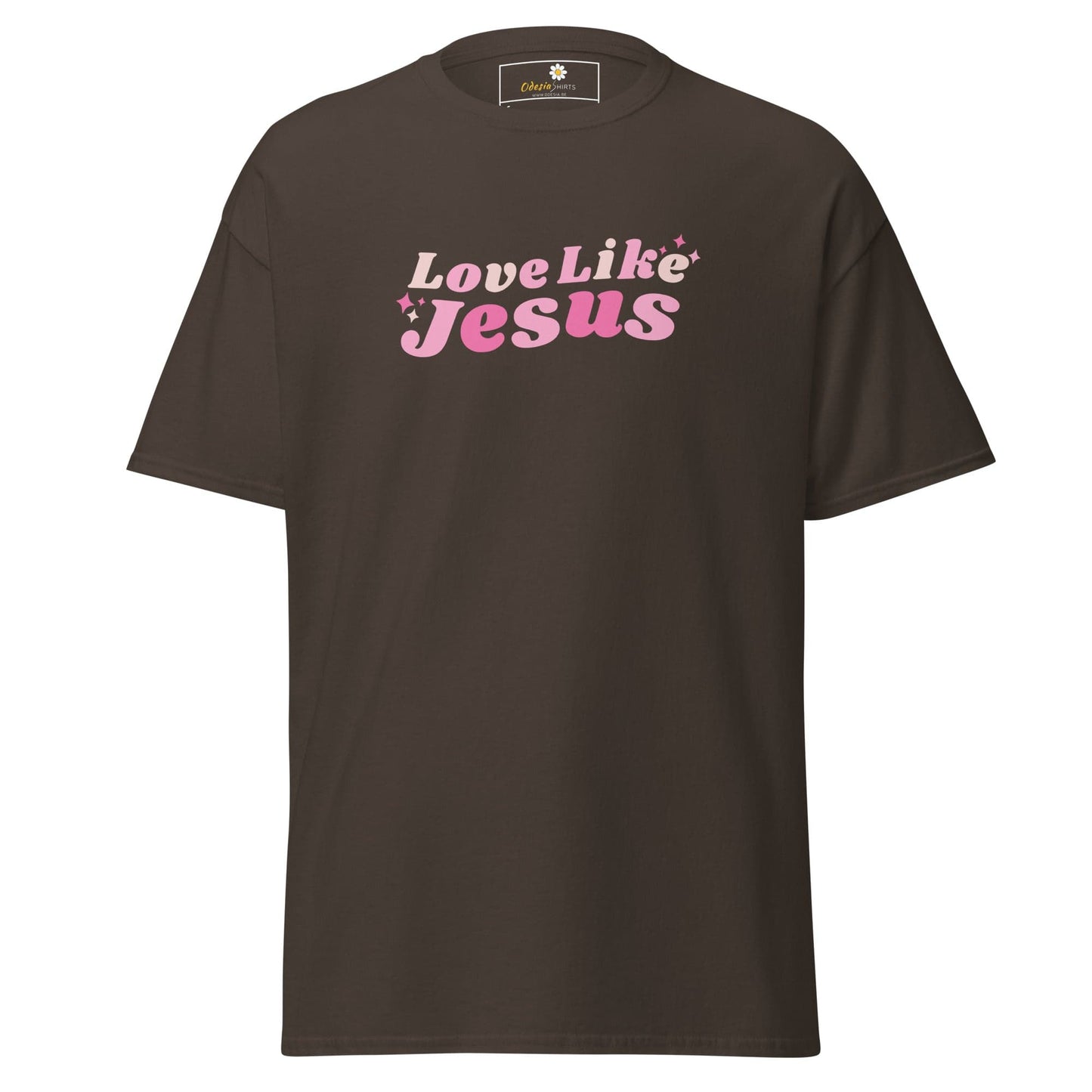Unisex classic t-shirt - SPIRITUAL LOVE LIKE JESUS - REGULAR - Dark Chocolate / S