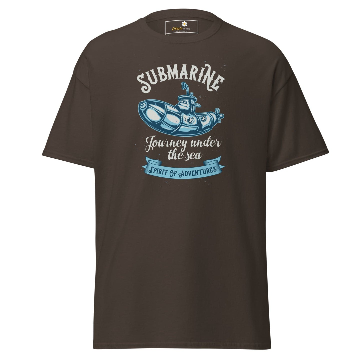 Unisex classic t-shirt - ADVENTURE SUBMARINE JOURNEY - REGULAR - Dark Chocolate / S