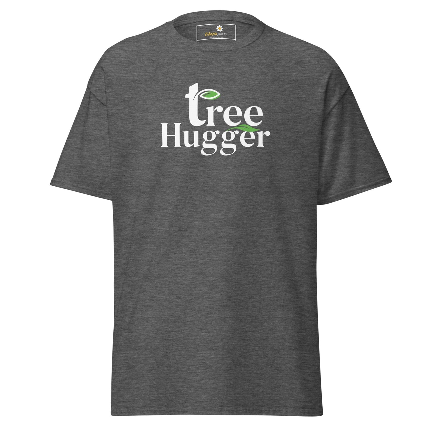 Unisex classic t-shirt - ECOLOGY TREE HUGGER - REGULAR - Dark Heather / S