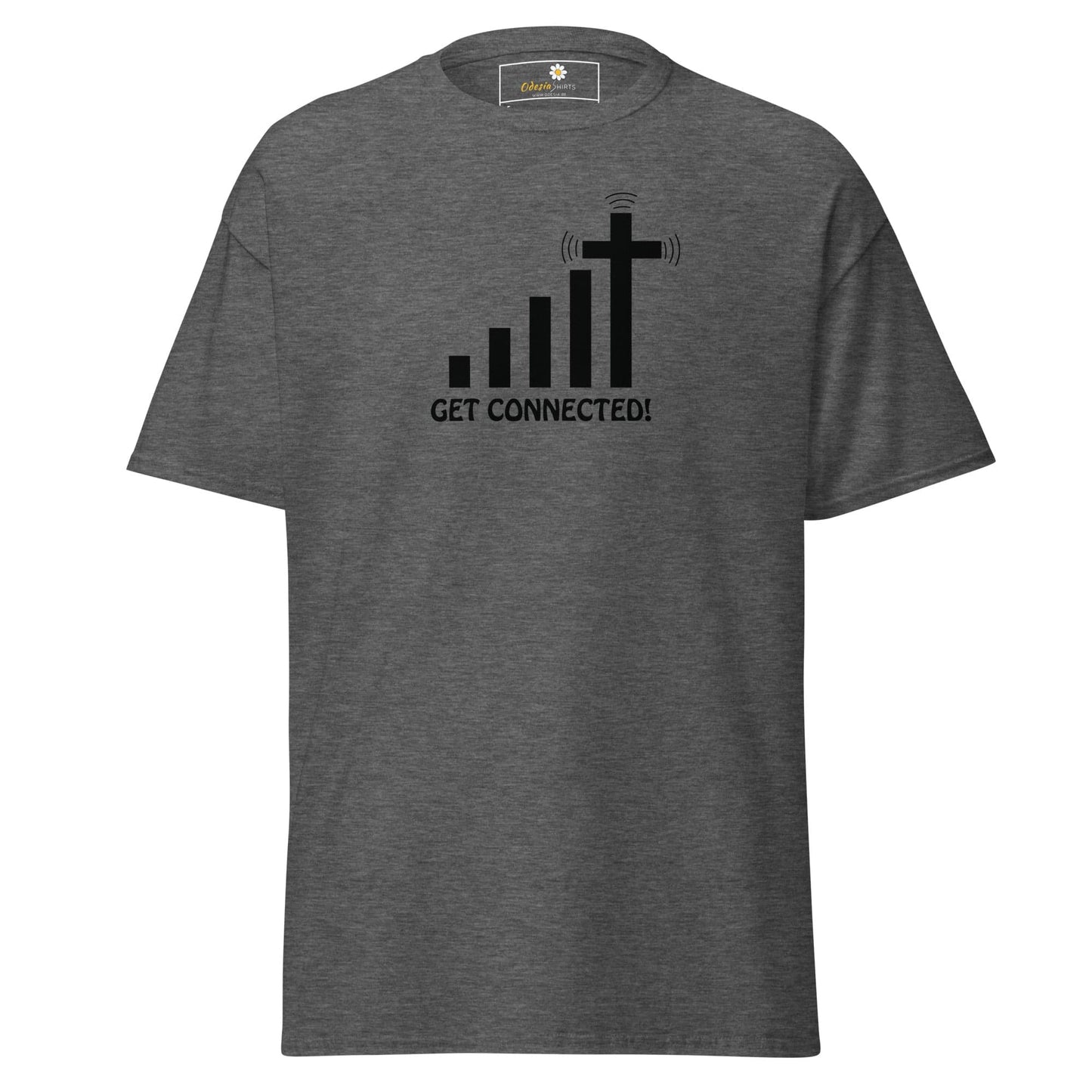 Unisex classic t-shirt - SPIRITUAL GET CONNECTED - REGULAR - Dark Heather / S