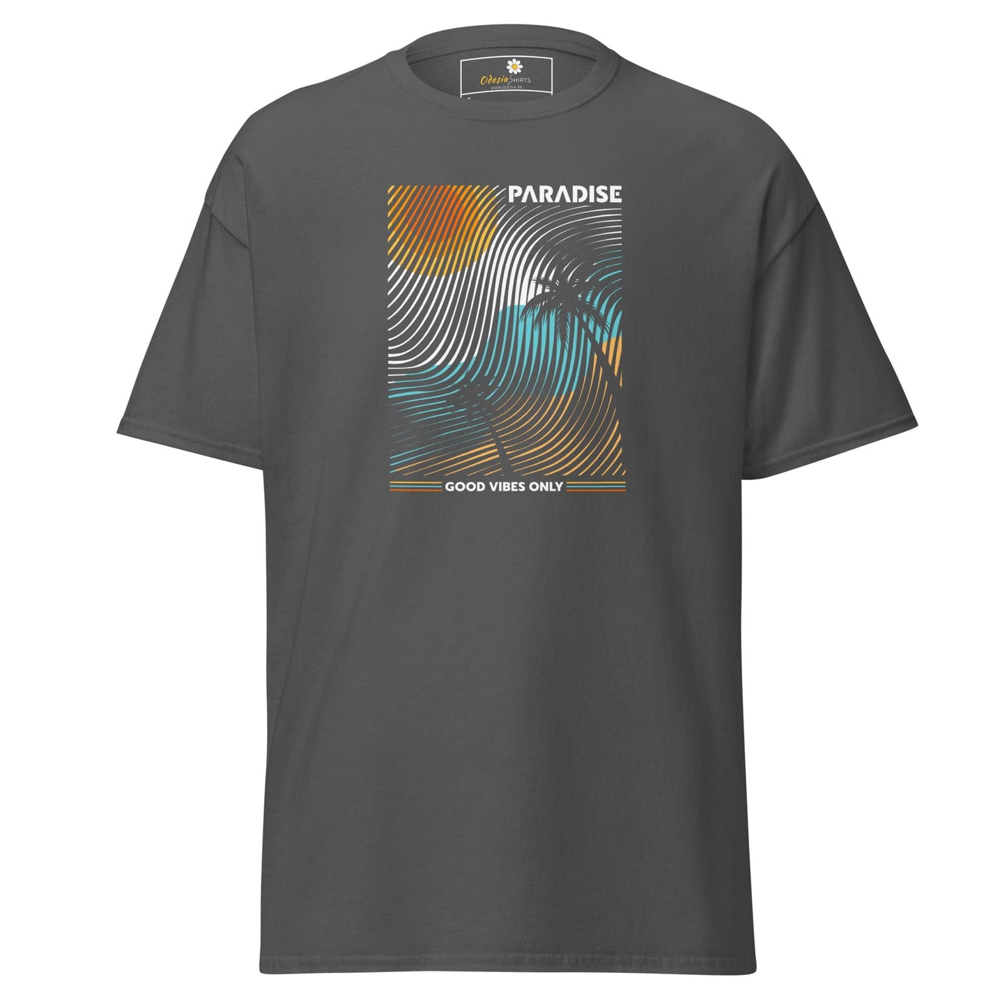 Unisex classic t-shirt - SUMMER PARADISE COLORFULL - REGULAR - Dark Heather / S