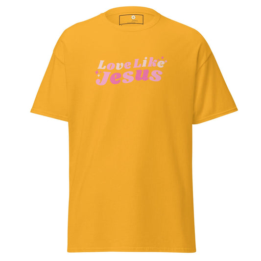 Unisex classic t-shirt - SPIRITUAL LOVE LIKE JESUS - REGULAR - Gold / S